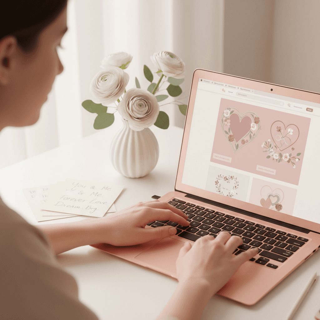 Customer completing a contact form on a website
